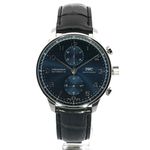 IWC Portuguese Chronograph IW371606 (2024) - Blauw wijzerplaat 41mm Staal (1/7)