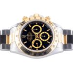 Rolex Daytona 16523 (1995) - Black dial 40 mm Gold/Steel case (6/7)