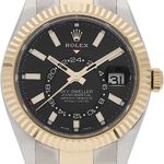Rolex Sky-Dweller 326933 (2022) - Black dial 42 mm Gold/Steel case (1/5)