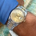 Rolex Datejust 16233 (1991) - Gold dial 36 mm Gold/Steel case (4/10)