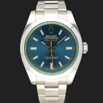 Rolex Milgauss 116400GV (2019) - Blue dial 40 mm Steel case (3/8)