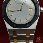 Audemars Piguet Royal Oak Lady 56175 (Unknown (random serial)) - Grey dial 33 mm Gold/Steel case (8/8)