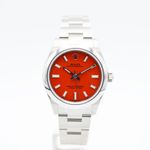 Rolex Oyster Perpetual 31 277200 (2021) - Rood wijzerplaat 31mm Staal (1/7)