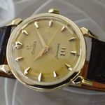 Omega Seamaster 2850sc (1956) - Gold dial 34 mm Yellow Gold case (6/8)