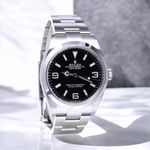 Rolex Explorer 124270 (2021) - Black dial 36 mm Steel case (2/6)