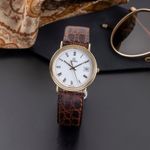 Omega Vintage 196.7500 (1989) - 33mm Geelgoud (1/8)