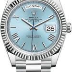 Rolex Day-Date 40 228236 (2023) - Blue dial 40 mm Platinum case (1/1)