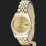 Rolex Lady-Datejust 69173 (Unknown (random serial)) - Champagne dial 26 mm Gold/Steel case (1/8)