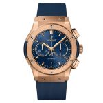 Hublot Classic Fusion Chronograph 541.OX.7180.RX (2023) - Blue dial 42 mm Rose Gold case (3/3)