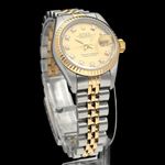 Rolex Lady-Datejust 69173G (1988) - Champagne dial 26 mm Gold/Steel case (3/8)