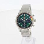 Breitling Top Time AB01762A1L1A1 (2024) - Groen wijzerplaat 41mm Staal (1/1)