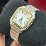 Cartier Santos W2SA0016 (2023) - Zilver wijzerplaat 35mm Staal (3/8)