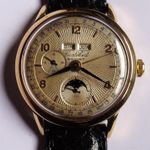 Cortébert Vintage 9300 (1956) - Gold dial 35 mm Yellow Gold case (3/8)