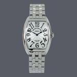 Franck Muller Cintrée Curvex 750QZ (Unknown (random serial)) - Silver dial 29 mm Steel case (1/1)
