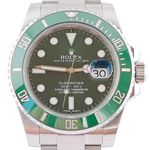 Rolex Submariner Date 116610LV (Unknown (random serial)) - Green dial 40 mm Steel case (2/8)