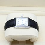 Cartier Tank WSTA0042 (2022) - White dial 30 mm Steel case (3/8)