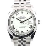 Rolex Datejust 41 126300 (2019) - White dial 41 mm Steel case (1/8)