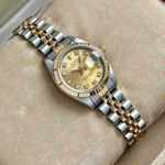 Rolex Lady-Datejust 69173 (1990) - Gold dial 26 mm Gold/Steel case (2/8)