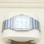 Cartier Santos Galbée 2319 (Onbekend (willekeurig serienummer)) - Zilver wijzerplaat 29mm Staal (3/8)