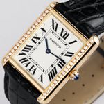Cartier Tank Solo W1018855 (2018) - Silver dial 27 mm Yellow Gold case (5/8)