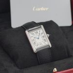 Cartier Tank WSTA0109 (2025) - Silver dial 26 mm Steel case (1/8)
