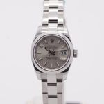 Rolex Lady-Datejust 179160 (2005) - Zilver wijzerplaat 26mm Staal (2/8)