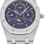 Audemars Piguet Royal Oak Perpetual Calendar 25820SP (2005) - Blue dial 39 mm Steel case (3/6)