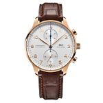 IWC Portuguese Chronograph IW371611 (2023) - Zilver wijzerplaat 41mm Roségoud (1/1)