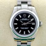 Rolex Oyster Perpetual 26 176200 (2019) - Black dial 26 mm Steel case (1/8)