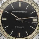 Girard-Perregaux Gyrodate 9080 (1967) - Zwart wijzerplaat 36mm Staal (3/8)
