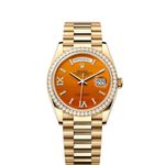 Rolex Day-Date 36 128348RBR (2024) - Brown dial 36 mm Yellow Gold case (1/1)