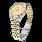 Rolex Lady-Datejust 69173G (1989) - Champagne dial 26 mm Gold/Steel case (4/8)