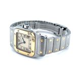 Cartier Santos 166930 (Unknown (random serial)) - White dial 24 mm Gold/Steel case (4/8)