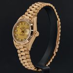 Rolex Lady-Datejust 69178 (1984) - Champagne wijzerplaat 26mm Geelgoud (4/8)