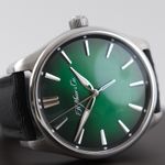 H. Moser & Cie. Pioneer 3200-1202 (2021) - Groen wijzerplaat 43mm Staal (1/8)