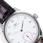 IWC Portuguese Hand-Wound IW510203 (Unknown (random serial)) - White dial 43 mm Steel case (3/8)
