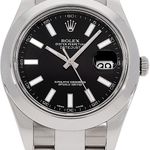 Rolex Datejust II 116300 (2014) - Zwart wijzerplaat 41mm Staal (2/3)