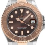 Rolex Yacht-Master 37 268621 (2019) - Brown dial 37 mm Gold/Steel case (1/7)
