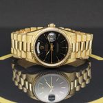 Rolex Day-Date 36 18238 (1989) - Black dial 36 mm Yellow Gold case (3/6)