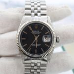 Rolex Datejust 1601 (Onbekend (willekeurig serienummer)) - Zwart wijzerplaat 36mm Staal (5/8)
