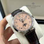 Patek Philippe Perpetual Calendar 5320G-011 (2024) - Pink dial 40 mm White Gold case (7/8)