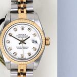 Rolex Lady-Datejust 69173 (1998) - Wit wijzerplaat 26mm Goud/Staal (5/8)