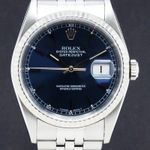 Rolex Datejust 36 16234 (1995) - Blauw wijzerplaat 36mm Staal (1/7)