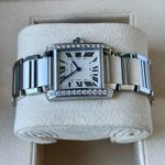 Cartier Tank Française W4TA0009 (2021) - Wit wijzerplaat 30mm Staal (5/7)