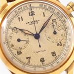 Universal Genève Vintage 12482 (1940) - Champagne wijzerplaat 38mm Geelgoud (2/8)