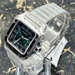 Cartier Santos WSSA0061 (2026) - Groen wijzerplaat 35mm Staal (6/8)