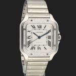 Cartier Santos W4SA0005 (2023) - Silver dial 42 mm Steel case (4/7)