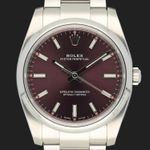Rolex Oyster Perpetual 34 114200 (2016) - Paars wijzerplaat 34mm Staal (3/8)