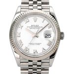Rolex Datejust 36 126234 (2019) - Wit wijzerplaat 36mm Staal (1/8)