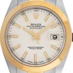 Rolex Datejust 41 126303 (Unknown (random serial)) - White dial 41 mm Gold/Steel case (1/7)